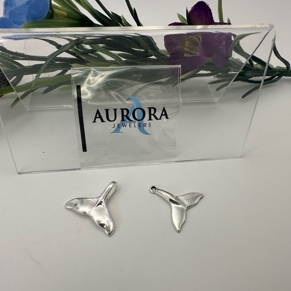 Aurora Jewelry Whale Tail Pendant and Charm